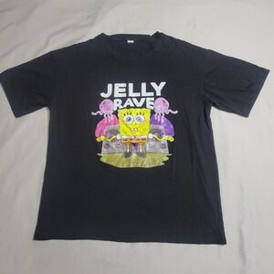 SpongeBob SquarePants T-Shirt Black Size Youth XXL Short Sleeve